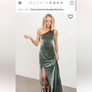 Baltic Born one shoulder maxi/ bridesmaid dress!